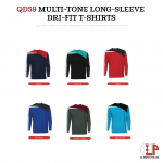 Multi-tone Long-Sleeve Dri-Fit T-Shirts